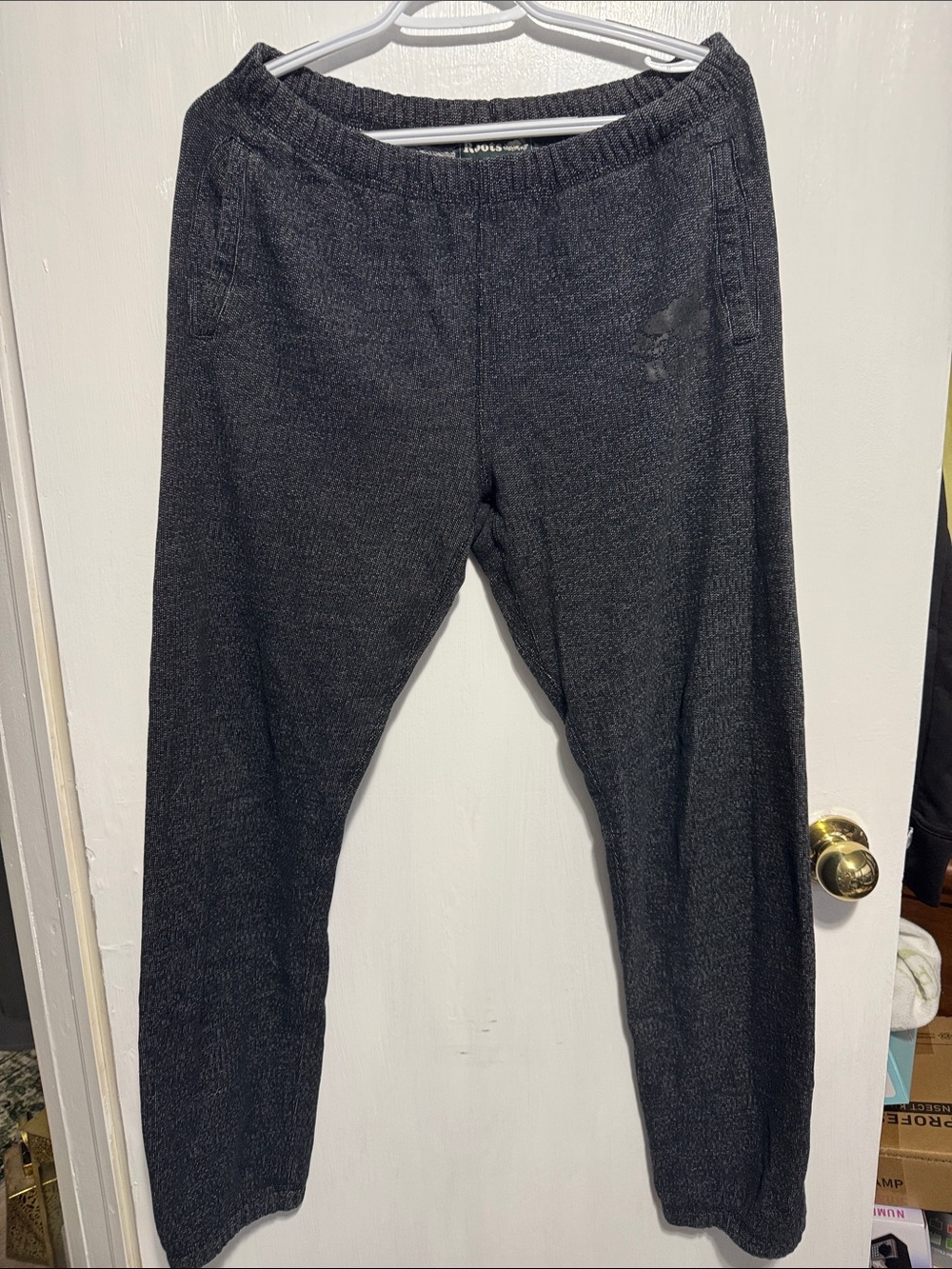 Roots Dark Gray Knit Track Pants